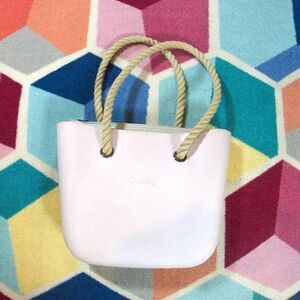 O bag smoke pink and natural‎